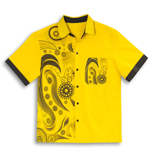 Sublimated Mens Button Ups Front